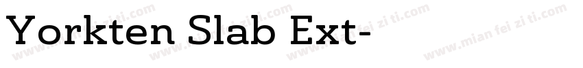 Yorkten Slab Ext字体转换